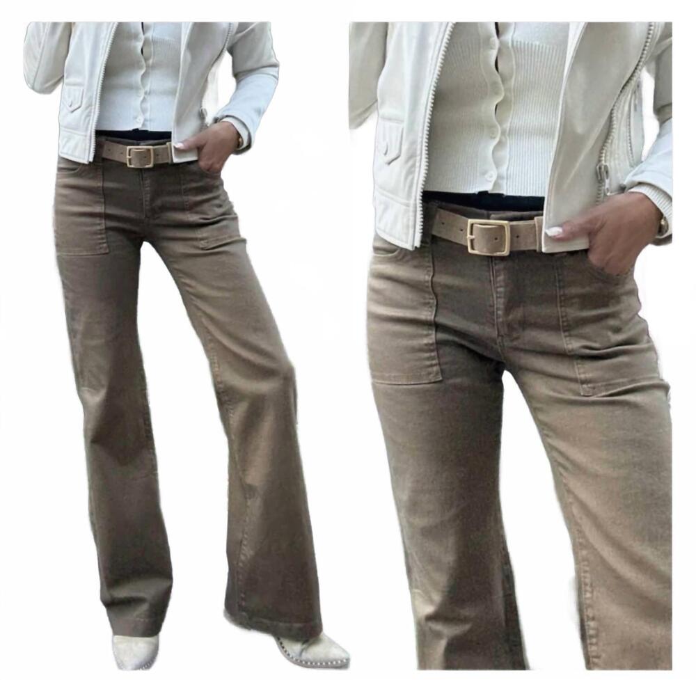 NEW BEVY FLOG romi washed pant in brown